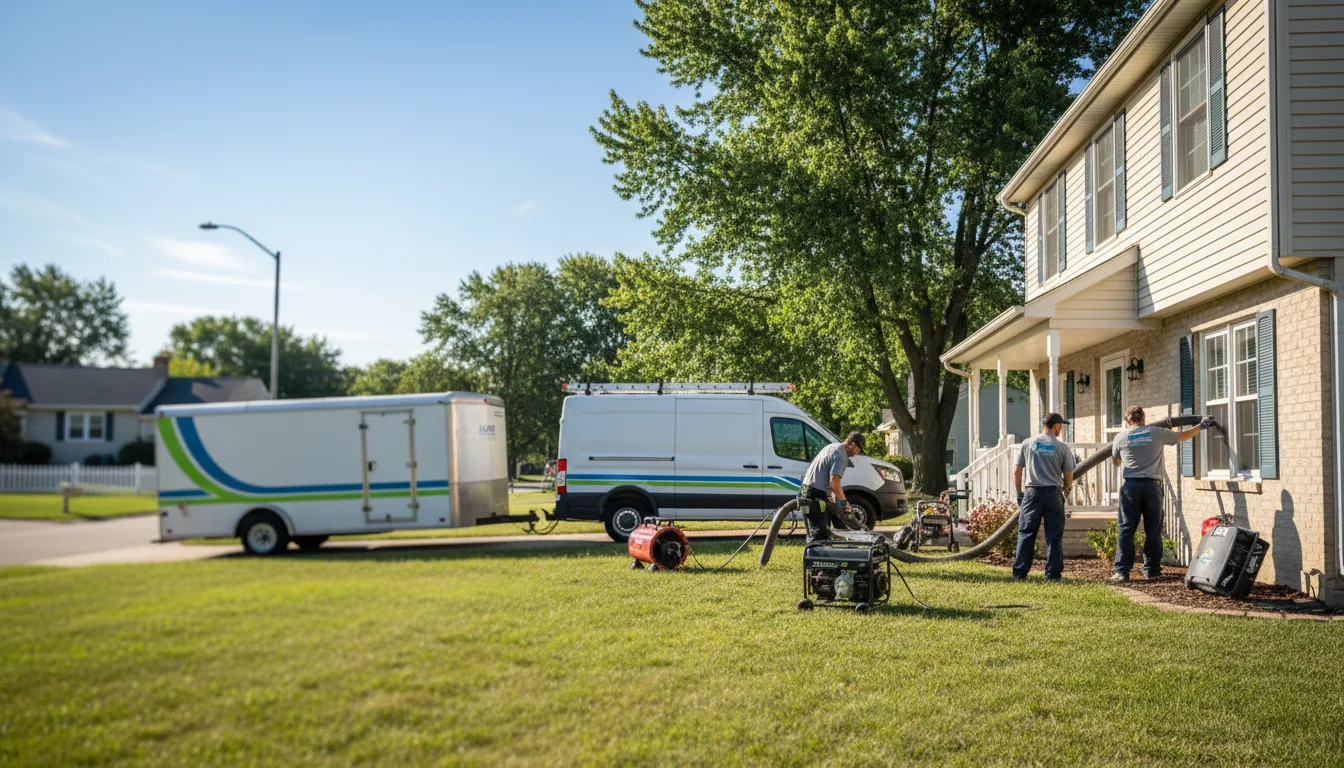 Flooded Basement Restoration And Cleanup With Repair in Mendon, OH near me